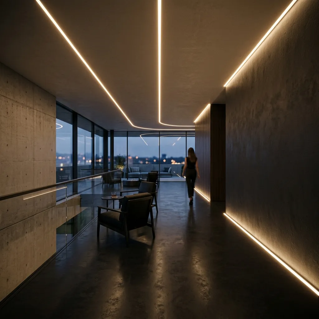 Continuous Lines of Light: Linear Lighting Trends